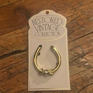 Anthropologie Gold Vintage-Inspired Brooch